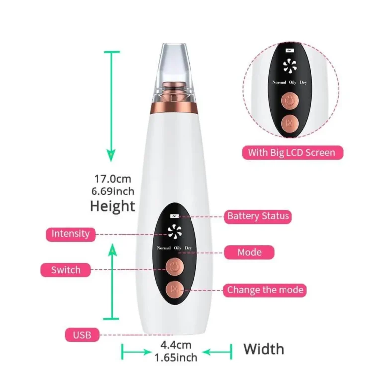 Blackhead Remover with 6 Suction Head